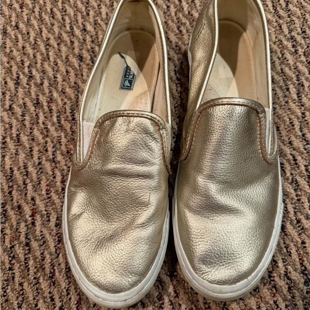 Sperry Gold Women's Slip-On Sneakers